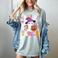 Trick Or Teach Groovy Teacher Ghost Halloween Teacher Women's Comfort Colors T-Shirt Bay Trick Or Teach Groovy Teacher Ghost Halloween Teacher Women's Comfort Colors T-Shirt Bay