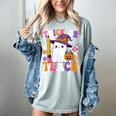 Trick Or Teach Teacher Pencil Ghost Halloween Teacher Women's Comfort Colors T-Shirt Bay Trick Or Teach Teacher Pencil Ghost Halloween Teacher Women's Comfort Colors T-Shirt Bay
