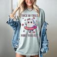 Trick Or Treat Point Your Feet Halloween Ghost Dance Teacher Women's Comfort Colors T-Shirt Bay