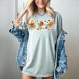 Turkey Reading Books Fall Thanksgiving Teacher Book Lovers Women's Comfort Colors T-Shirt Bay