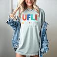 UFLI Queen Science Of Reading Literacy Teacher Appreciation Women's Comfort Colors T-Shirt Bay