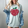 Valentines Day Teacher Hearts Apple Love Teach Women Men Women's Comfort Colors T-Shirt Bay