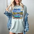 Van Go Retro Vanlife Art Teacher Women's Comfort Colors T-Shirt Bay Van Go Retro Vanlife Art Teacher Women's Comfort Colors T-Shirt Bay