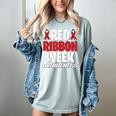 We Wear Red For Red Ribbon Week Awareness Mothers Teachers Women's Comfort Colors T-Shirt Bay We Wear Red For Red Ribbon Week Awareness Mothers Teachers Women's Comfort Colors T-Shirt Bay