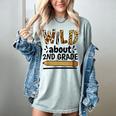 Wild About 2Nd Grade School Grade Teacher Women's Comfort Colors T-Shirt Bay