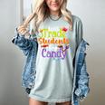 Will Trade Students For Candy Teacher Halloween Costume Women's Comfort Colors T-Shirt Bay