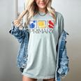Women Art Teacher Back To School Artist Primary Color Theory Women's Comfort Colors T-Shirt Bay