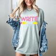 Y'All Gonna Write Today Writing Teacher English Teacher Joke Women's Comfort Colors T-Shirt Bay Y'All Gonna Write Today Writing Teacher English Teacher Joke Women's Comfort Colors T-Shirt Bay