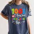 100 Days Of Living That 2nd Grade Life Boy Girl Teacher Women's Comfort Colors T-Shirt Denim 100 Days Of Living That 2nd Grade Life Boy Girl Teacher Women's Comfort Colors T-Shirt Denim