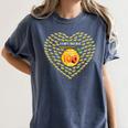 100 Days Of School Bee Hive Tree Hearts Teachers Student Kid Women's Comfort Colors T-Shirt Denim