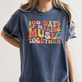 100 Days Of School Music Teacher Women's Comfort Colors T-Shirt Denim 100 Days Of School Music Teacher Women's Comfort Colors T-Shirt Denim
