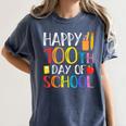 100 Days Of School Teacher And Student Women's Comfort Colors T-Shirt Denim 100 Days Of School Teacher And Student Women's Comfort Colors T-Shirt Denim