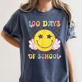 100th Day Of School Teacher Kids 100 Days Of School Women's Comfort Colors T-Shirt Denim 100th Day Of School Teacher Kids 100 Days Of School Women's Comfort Colors T-Shirt Denim