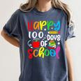 100th Day Of School Teachers Kids Girls Child Happy 100 Days Women's Comfort Colors T-Shirt Denim 100th Day Of School Teachers Kids Girls Child Happy 100 Days Women's Comfort Colors T-Shirt Denim
