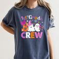 1st Grade Boo Crew First Grade Halloween Costume Teacher Kid Women's Comfort Colors T-Shirt Denim 1st Grade Boo Crew First Grade Halloween Costume Teacher Kid Women's Comfort Colors T-Shirt Denim