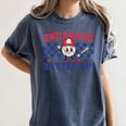 2nd Grade Batter Up Back To School Baseball Teacher Kids Women's Comfort Colors T-Shirt Denim
