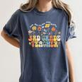 3rd Third Grade Teacher Appreciation Teaching Wildflowers Women's Comfort Colors T-Shirt Denim 3rd Third Grade Teacher Appreciation Teaching Wildflowers Women's Comfort Colors T-Shirt Denim