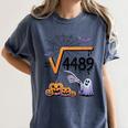 4489 Square Root 67 Math Teacher Halloween Costume Professor Women's Comfort Colors T-Shirt Denim