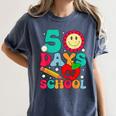 50 Days Of School Teacher Happy 50th Day Of School Kids Women's Comfort Colors T-Shirt Denim