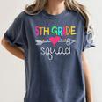 5th Grade Squad Fifth Teacher Student Team Back To School Women's Comfort Colors T-Shirt Denim 5th Grade Squad Fifth Teacher Student Team Back To School Women's Comfort Colors T-Shirt Denim