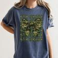5th Grade Teacher Student Camo Bow Back To School Women's Comfort Colors T-Shirt Denim 5th Grade Teacher Student Camo Bow Back To School Women's Comfort Colors T-Shirt Denim