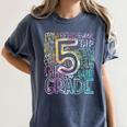 5th Grade Typography Team Fifth Grade Teacher Back To School Women's Comfort Colors T-Shirt Denim