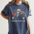 6-7 7-6 George Washington Freedom For Teachers Women's Comfort Colors T-Shirt Denim 6-7 7-6 George Washington Freedom For Teachers Women's Comfort Colors T-Shirt Denim