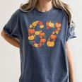 67 6 7 Fall Leaves For Teachers 67 Teacher Women's Comfort Colors T-Shirt Denim