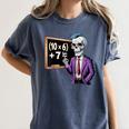 67 Math Teacher Meme Brainrot Six Seven Halloween Equation Women's Comfort Colors T-Shirt Denim