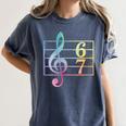 67 Music Meme Slang Six Seven Music Teacher Musician Women's Comfort Colors T-Shirt Denim