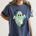 AAC Ghost Tell Me About It Speech Pathology AAC Sped Teacher Women's Comfort Colors T-Shirt Denim AAC Ghost Tell Me About It Speech Pathology AAC Sped Teacher Women's Comfort Colors T-Shirt Denim