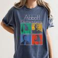 Abbott Elementary Colorful Pop Art Teachers TV Show Women's Comfort Colors T-Shirt Denim Abbott Elementary Colorful Pop Art Teachers TV Show Women's Comfort Colors T-Shirt Denim