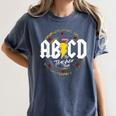 ABCD The Teacher Tour Last Day Of School Rockin' Teacher Women's Comfort Colors T-Shirt Denim ABCD The Teacher Tour Last Day Of School Rockin' Teacher Women's Comfort Colors T-Shirt Denim