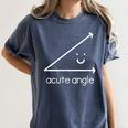 Acute Angle Cute Math Teacher Women's Comfort Colors T-Shirt Denim Acute Angle Cute Math Teacher Women's Comfort Colors T-Shirt Denim
