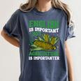 AG Teacher English Is Important But Agriculture Teacher Women's Comfort Colors T-Shirt Denim