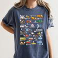 Alphabet Vehicles ABCs Learning Teachers Kids Boys Girls Women's Comfort Colors T-Shirt Denim Alphabet Vehicles ABCs Learning Teachers Kids Boys Girls Women's Comfort Colors T-Shirt Denim