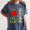 American Flag Camouflage Teacher Patriotic 4th Of July Women's Comfort Colors T-Shirt Denim
