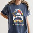 Art Teacher Life Messy Bun Back To School Art Teacher Women's Comfort Colors T-Shirt Denim Art Teacher Life Messy Bun Back To School Art Teacher Women's Comfort Colors T-Shirt Denim