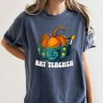 Art Teacher Pumpkin Halloween Night Men Women Women's Comfort Colors T-Shirt Denim Art Teacher Pumpkin Halloween Night Men Women Women's Comfort Colors T-Shirt Denim