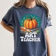 Art Teacher Pumpkin Painting Halloween Costume Women's Comfort Colors T-Shirt Denim Art Teacher Pumpkin Painting Halloween Costume Women's Comfort Colors T-Shirt Denim