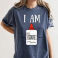Art Teacher T-Shirt I Am The Glue Women's Comfort Colors T-Shirt Denim