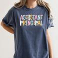 Assistant Principal Back To School Teacher Appreciation Women's Comfort Colors T-Shirt Denim