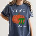 I Ate Some Pumpkin Pi Pie Math Teacher Halloween For Men Women Kids Women's Comfort Colors T-Shirt Denim I Ate Some Pumpkin Pi Pie Math Teacher Halloween For Men Women Kids Women's Comfort Colors T-Shirt Denim