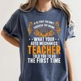Auto Mechanic Teacher Car Repair Auto Mechanic Women's Comfort Colors T-Shirt Denim