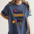 This Is My Awesome Teacher Costume Halloween Witch Women's Comfort Colors T-Shirt Denim This Is My Awesome Teacher Costume Halloween Witch Women's Comfort Colors T-Shirt Denim