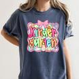 Back To School Kindergarten Preppy Teacher Girl Women's Comfort Colors T-Shirt Denim Back To School Kindergarten Preppy Teacher Girl Women's Comfort Colors T-Shirt Denim