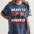Back To School Teacher Farming Tractor Farmer Kids 100th Day Women's Comfort Colors T-Shirt Denim Back To School Teacher Farming Tractor Farmer Kids 100th Day Women's Comfort Colors T-Shirt Denim