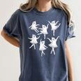 Ballet Ghost Dancer Spooky Dance Teacher Halloween Costume Women's Comfort Colors T-Shirt Denim Ballet Ghost Dancer Spooky Dance Teacher Halloween Costume Women's Comfort Colors T-Shirt Denim