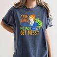 Beauty Teacher Take Chances Make Mistakes Get Messy Women's Comfort Colors T-Shirt Denim Beauty Teacher Take Chances Make Mistakes Get Messy Women's Comfort Colors T-Shirt Denim