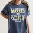 Best PE Teacher Art For Men Women Physical Education Teacher Women's Comfort Colors T-Shirt Denim Best PE Teacher Art For Men Women Physical Education Teacher Women's Comfort Colors T-Shirt Denim